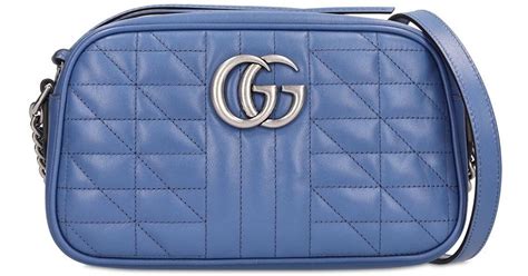 gucci marmont camera bag blue|Gucci Marmont camera bag insert.